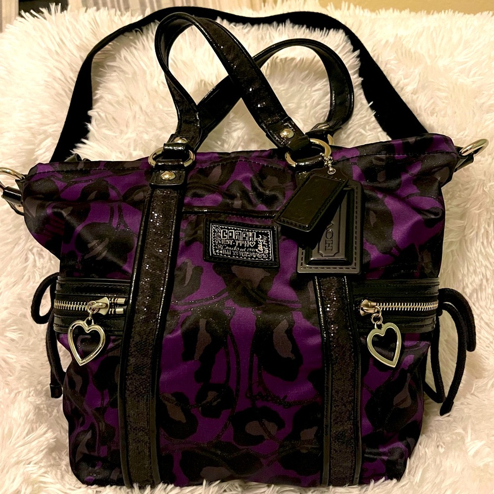 Coach Poppy Purple Collection purse
